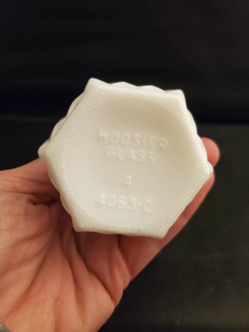 Vintage Milk Glass Bud Vase Hoosier Glass 4063 C Makers Mark Etsy
