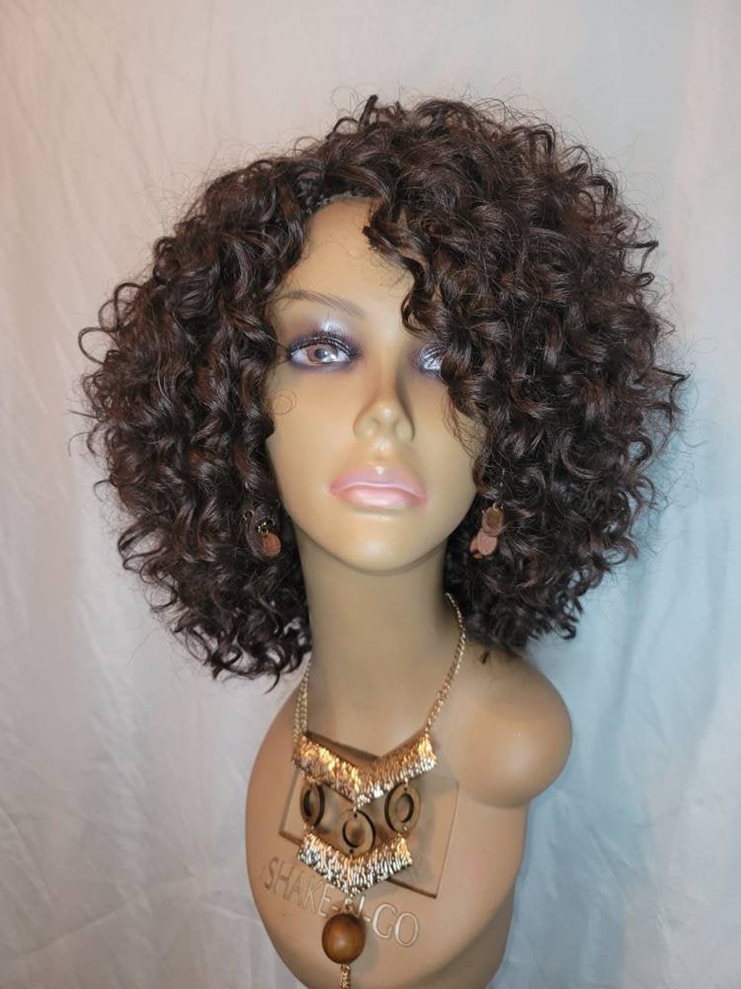 NEW Hand-made Presto Curl Crochet Wig Color 4 brown - Etsy