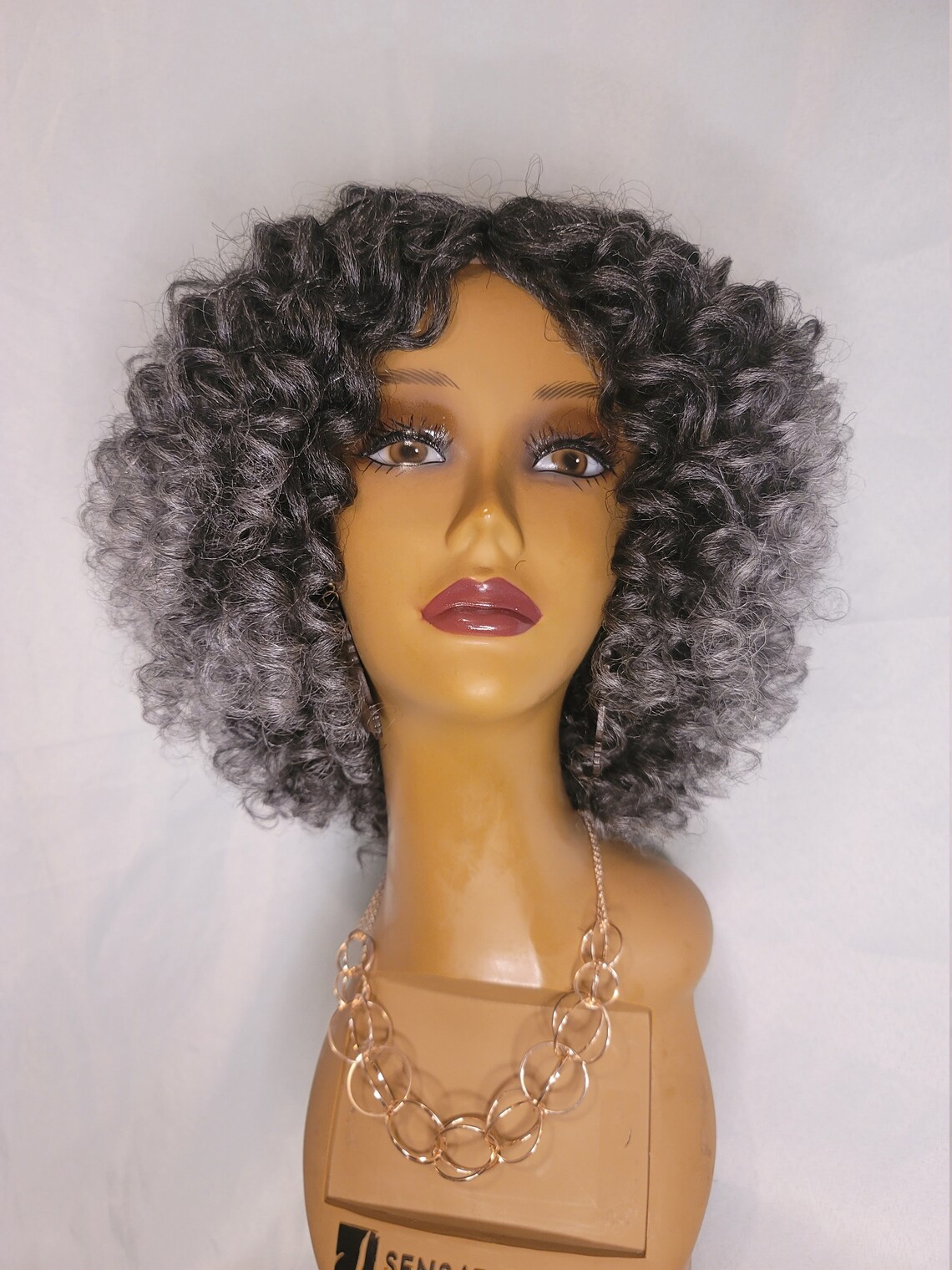 New Handmade Jamaica Bounce Crochet Wig Color Ombre 1b/gray Etsy