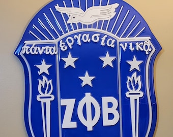 20 Inch Zeta Phi Beta Shield