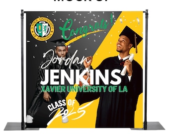Custom Split Color Graduation Backdrop