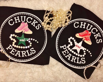 Chucks and Pearls Tee