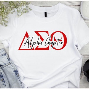 Delta Sigma Theta Custom Chapter and Symbols Shirt - Etsy