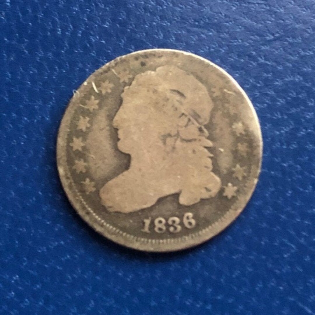 1836 Capped Bust Dime Good US Silver Dime Vintage Etsy