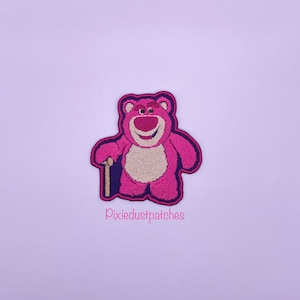 Toy Story Lotso bear patch - Iron or sew on