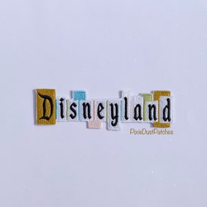 JUMBO Vintage Disneyland Pastel Patch - Iron or sew on