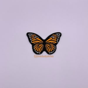 Monarch Butterfly Patch Iron on or sew on