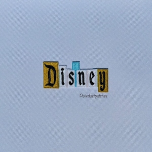 Vintage Disney Pastel Sign Patch - Iron or Sew on