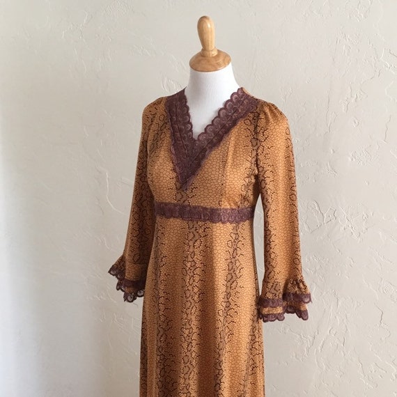 Autumn Nocturne Bell Sleeve Dress