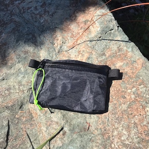 Dyneema/ULTRA Ultralight Trail Wallet Minimalist Cuben Fiber DCF Black