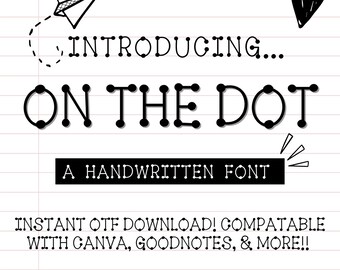 Boxy: Handwritten Font, Simple Font, OTF, Goodnotes Font, Canva Font ...