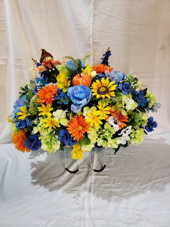 Cemetery Flowers Cemetery Saddle Cemetary Flowers Etsy