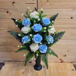 Cemetery flowers - cemetary flowers - cemetery cone - holiday cemetery flowers - flowers for grave - wildflower vase - gravesite flowers