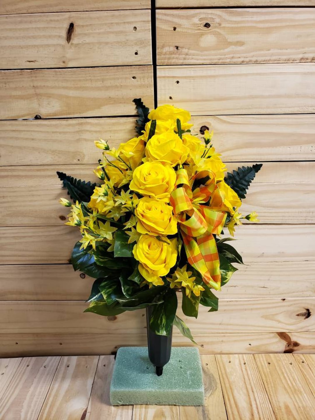 Cemetery Flowers Cemetary Flowers Spring Cemetery Flowers Etsy