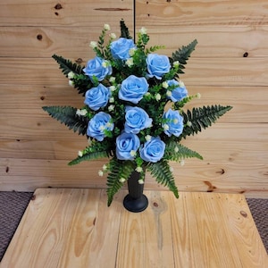 Cemetery flowers - cemetary flowers - cemetery cone - holiday cemetery flowers - flowers for grave - wildflower vase - gravesite flowers