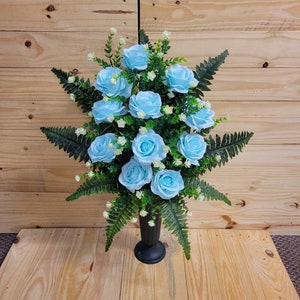 Cemetery flowers - cemetary flowers - cemetery cone - holiday cemetery flowers - flowers for grave - wildflower vase - gravesite flowers