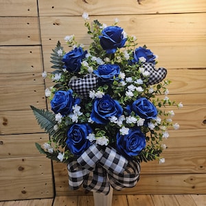 Cemetery flowers - cemetary flowers - cemetery cone- father&#39;s day cemetery flowers - flowers for grave - wildflower vase - gravesite flowers
