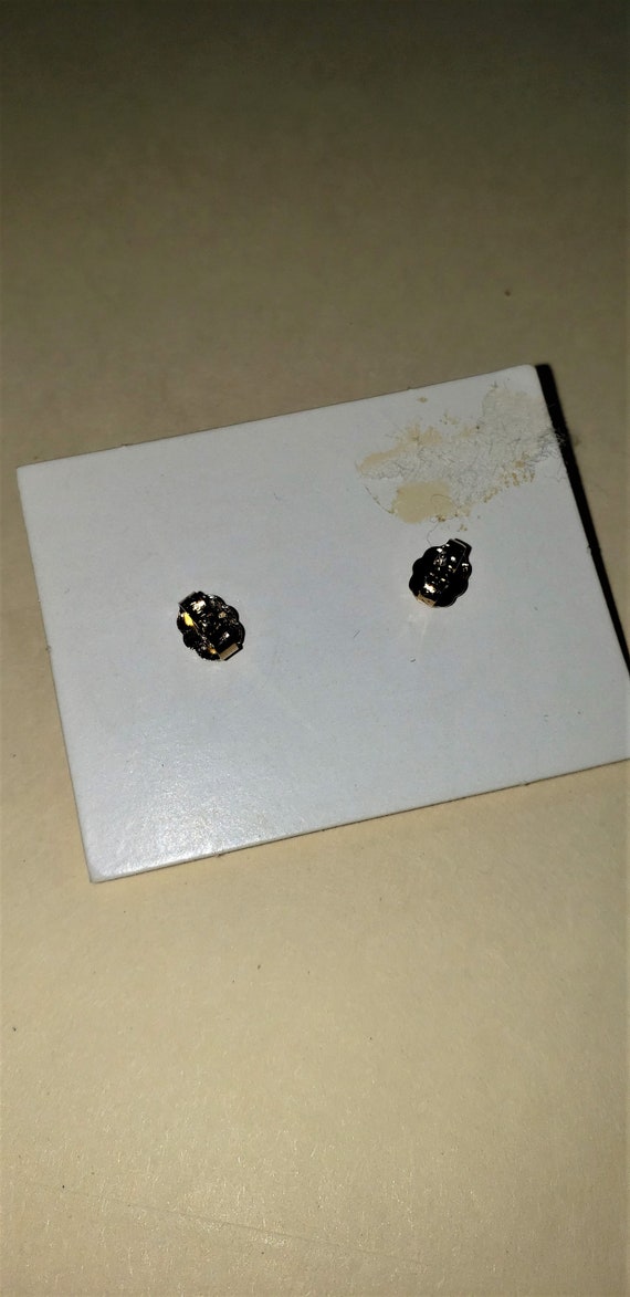 Gold Tear Drop Earrings - image 3