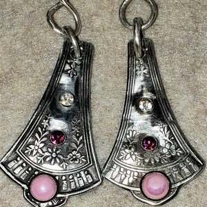Viktorianischer Stil Crown 1885 Muster - Rogers and Bros Tropfen Ohrringe