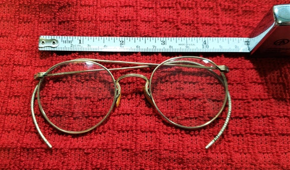 Antique Fulvue 1920s Childrens Gold Filled Specta… - image 3
