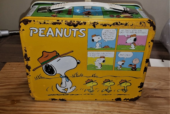 Vintage Peanuts King Seeley Art Reproduction 1950 - 1965 Lunch Box