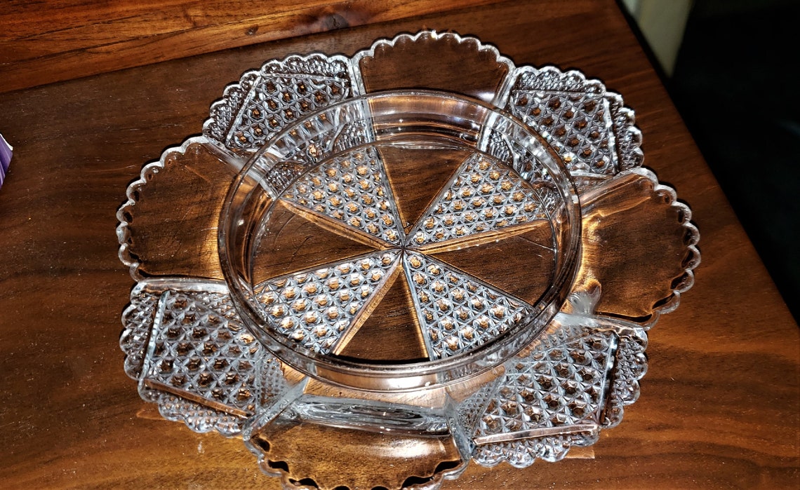 Fostoria Glass Carmen Butter Dish Etsy