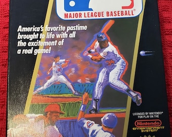 Vintage LJN Toys LTD Nintendo Major League Baseball Video Game