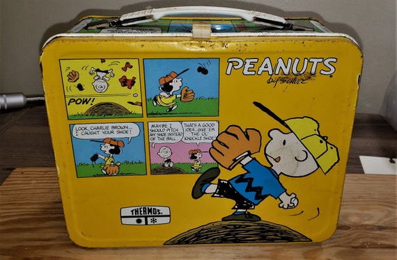Vintage Peanuts King Seeley Art Reproduction 1950 - 1965 Lunch Box