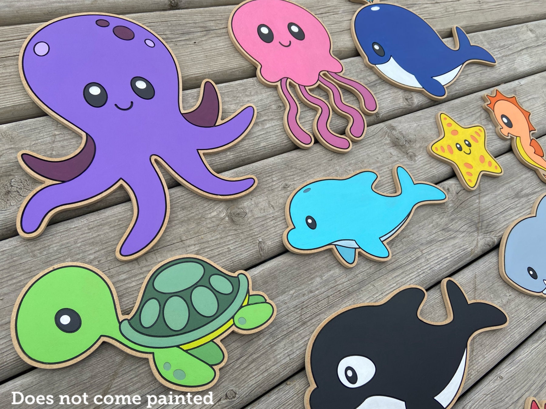 DIY Paintable Sea Creature Craft Set | Etsy