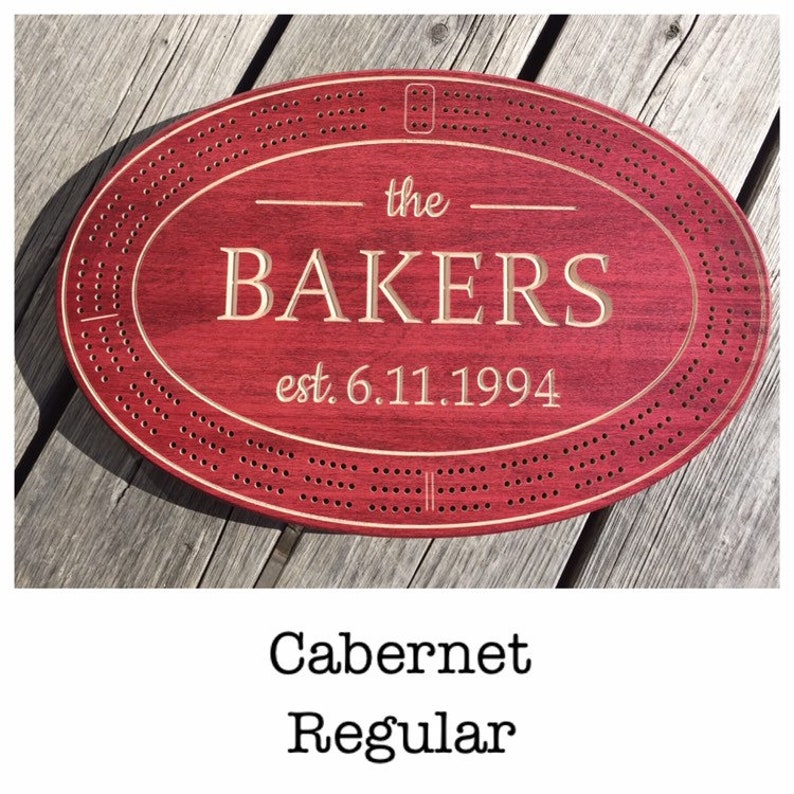 Personalized Cribbage Board Cribbage Board Game Card Etsy UK