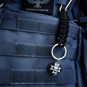 Templars paracord keychain