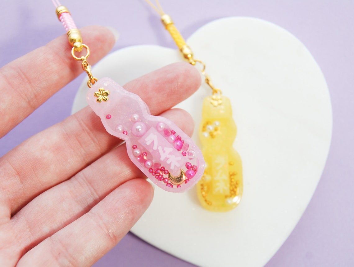 Ramune Shaker Resin Strawberry Lemon Soda Keychain Etsy