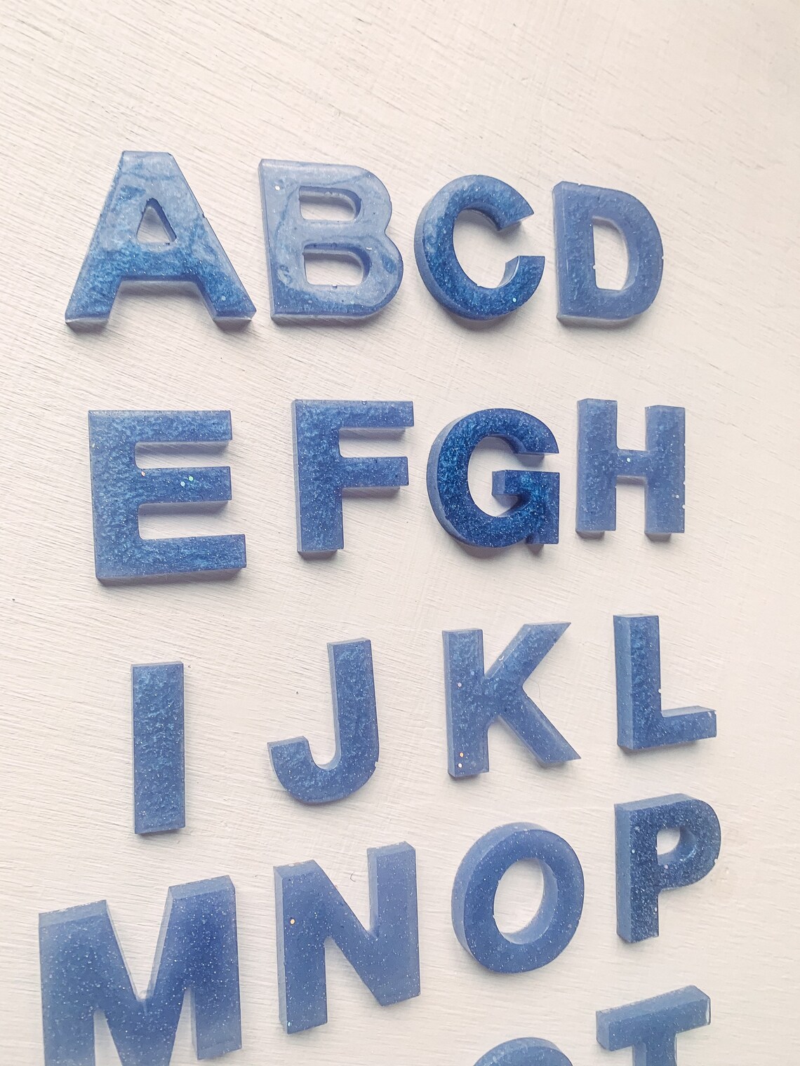 Handmade resin alphabet set alphabet resin Etsy
