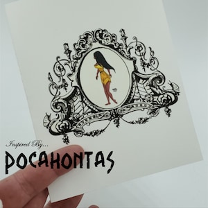 Pocahontas geïnspireerd wenskaarten, 6-pack