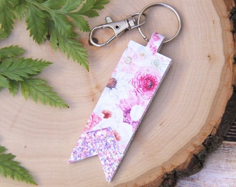 Pink Easter Floral Keychain