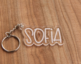 kids name keyring
