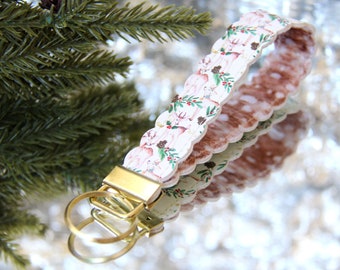 Velvet Deer Double Sided Key Fob Wristlet