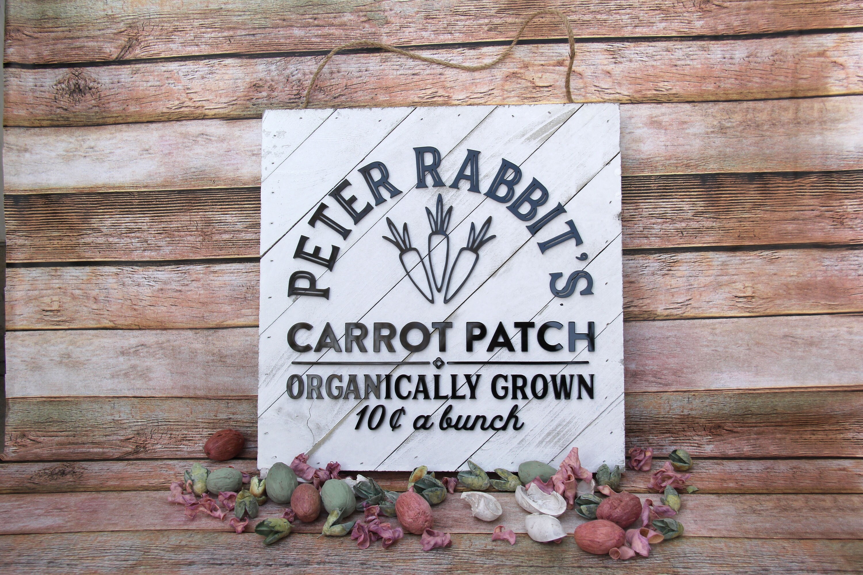 Petter Rabbit's Carrot Patch Rustic Sign - Etsy