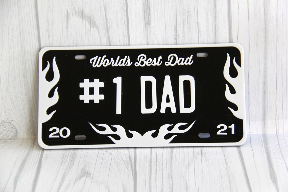Number 1 Dad Decorative License Plate Gift for Dad Christmas Etsy