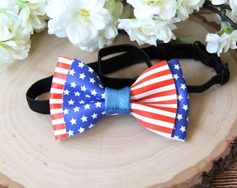 Fourth of July Boys Bow Tie