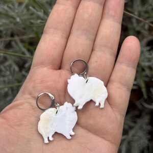 Colorful Pomeranian Earrings - Handcrafted Polymer Clay Jewelry Gift