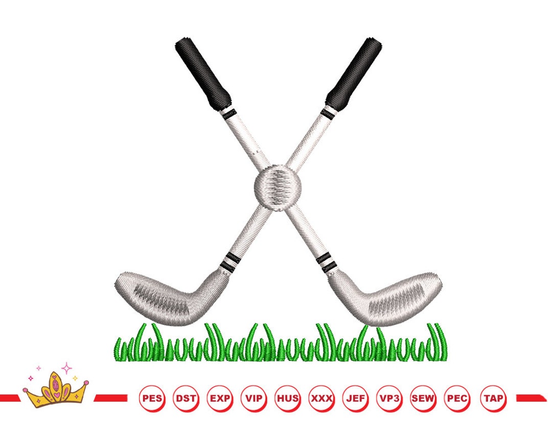 Golf Embroidery Design Golf Ball Embroidery Designs Etsy