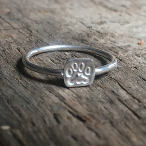 Handmade Silver Paw Ring