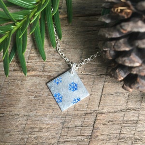 Handmade Sterling Silver Snowflake Pendant