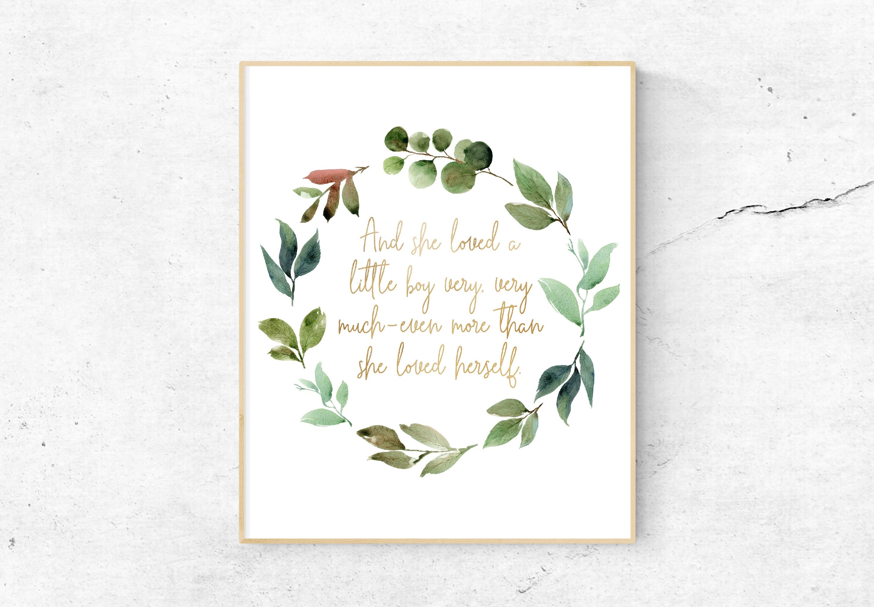 And She Loved A Little Boy Very Much Gold Foil Print Baby Etsy And She Loved A Little Boy Very Much Gold Foil Print Baby Etsy