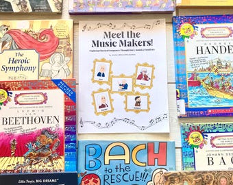 Classical Composers Unit Study: Bach, Handel, Mozart, Beethoven (Digital Download)