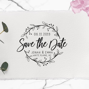 Save the Date Stamp, Wedding Save the Dates, Day of Our Lives