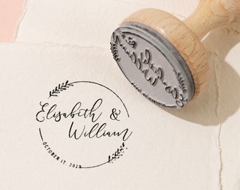 TIMBRES DE MARIAGE | Timbre de mariage PERSONNALISÉ | Timbre de mariage personnalisé | Timbre initial | Timbre de papeterie | Merci Timbre | Timbres monogrammes