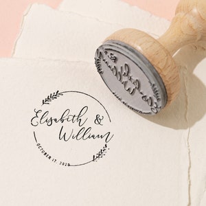 WEDDING STAMPS | CUSTOM Wedding Stamp  | Personalized Wedding Stamp | Initial Stamp | Stationery Stamp | Thank You Stamp | Monogram Stamps
