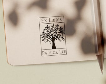 Library Stamp custom rubber stamp calligraphy stamp ex libris Book stamp cat with books Ex-Libris Rubber Stamp ex libris stamp